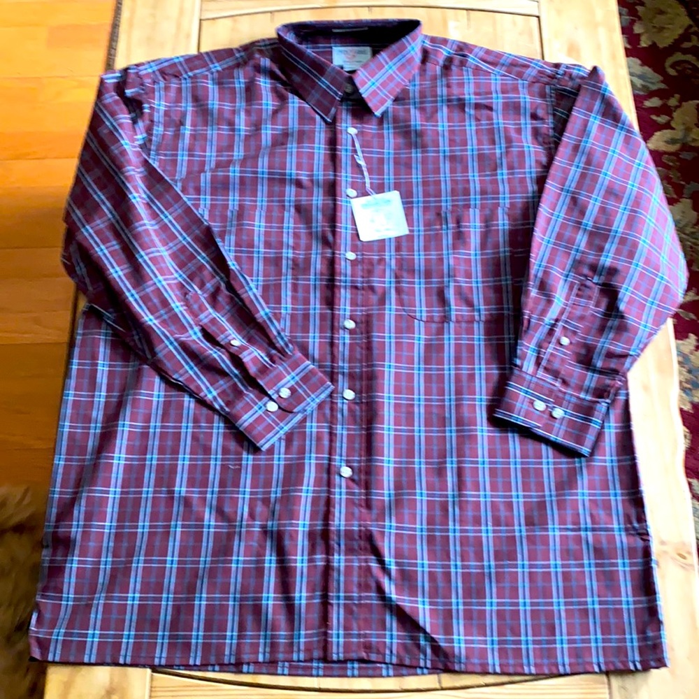 NWT Fox Fire long sleeve plaid shirt; size XL